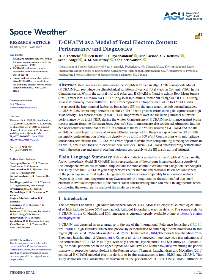 E-CHAIM TEC paper