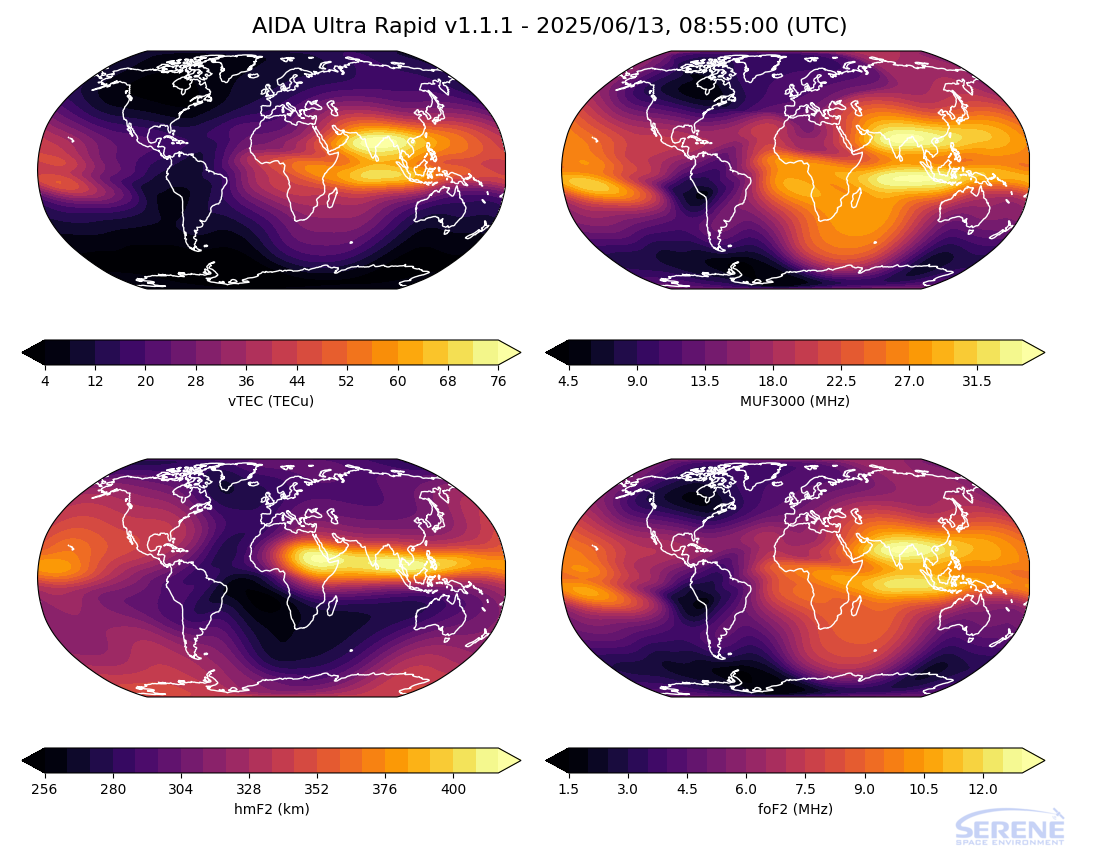 Latest AIDA ultra-rapid assimilation.